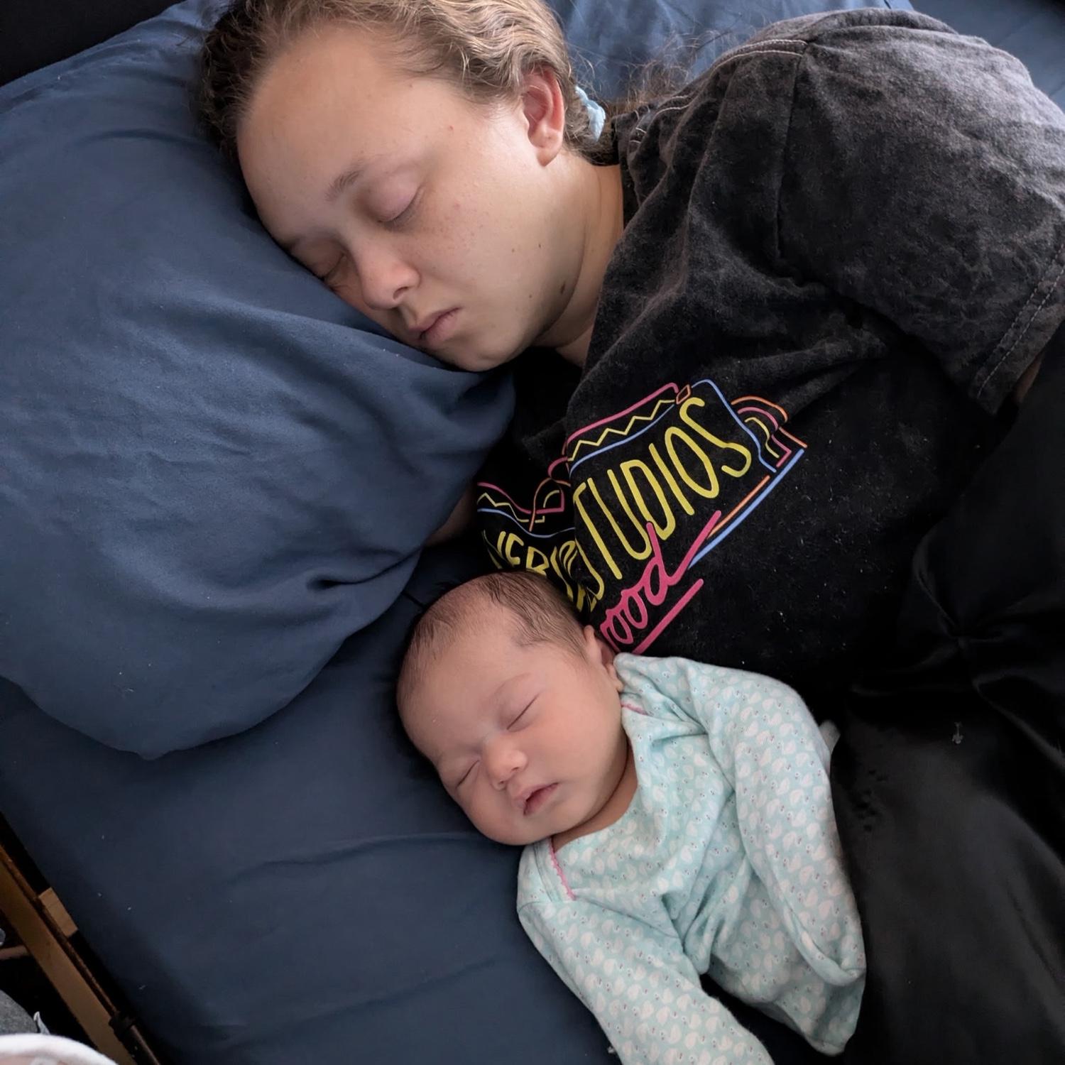 Mommy and daughter cuddles