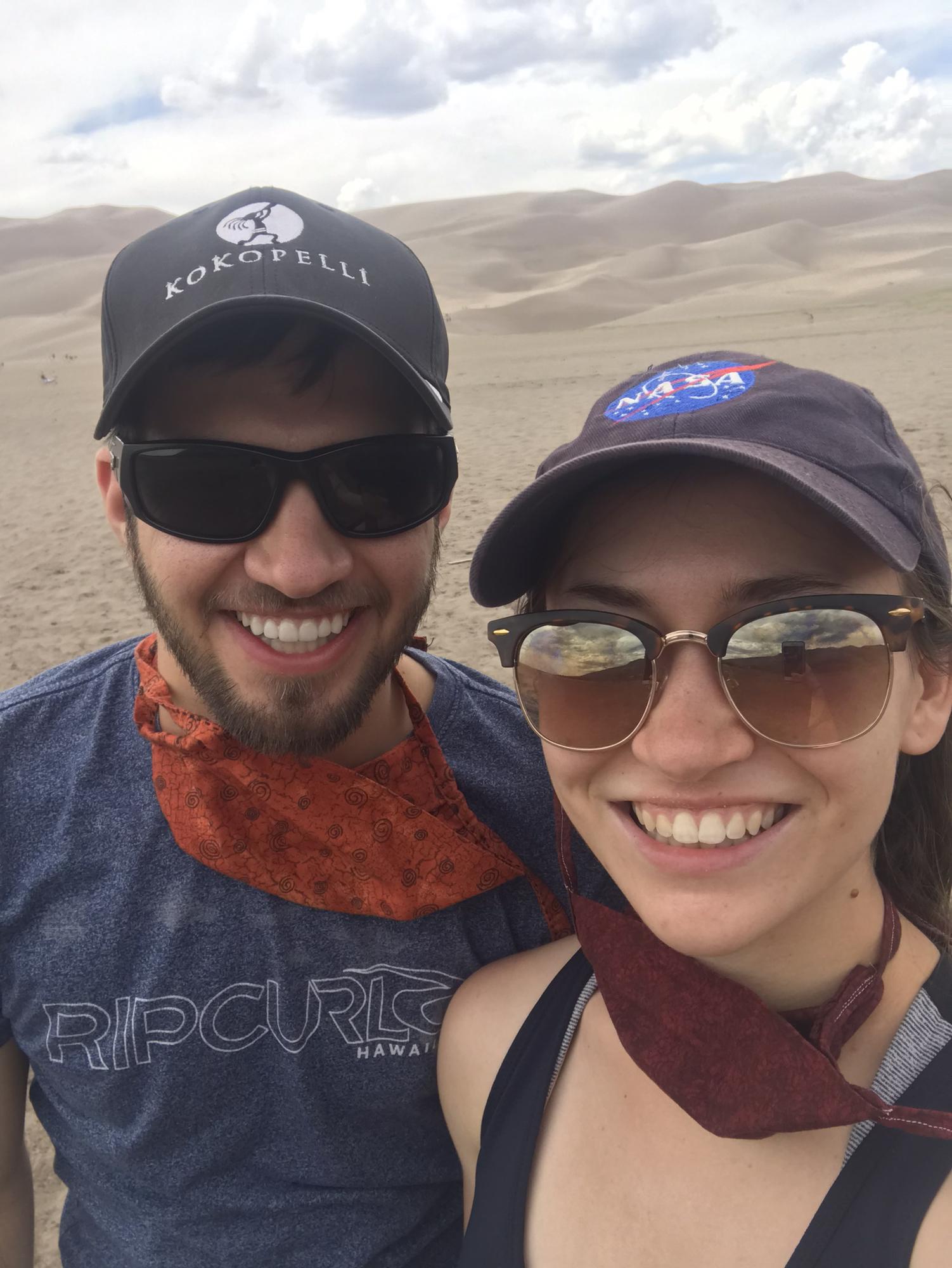 Sand dunes road trip