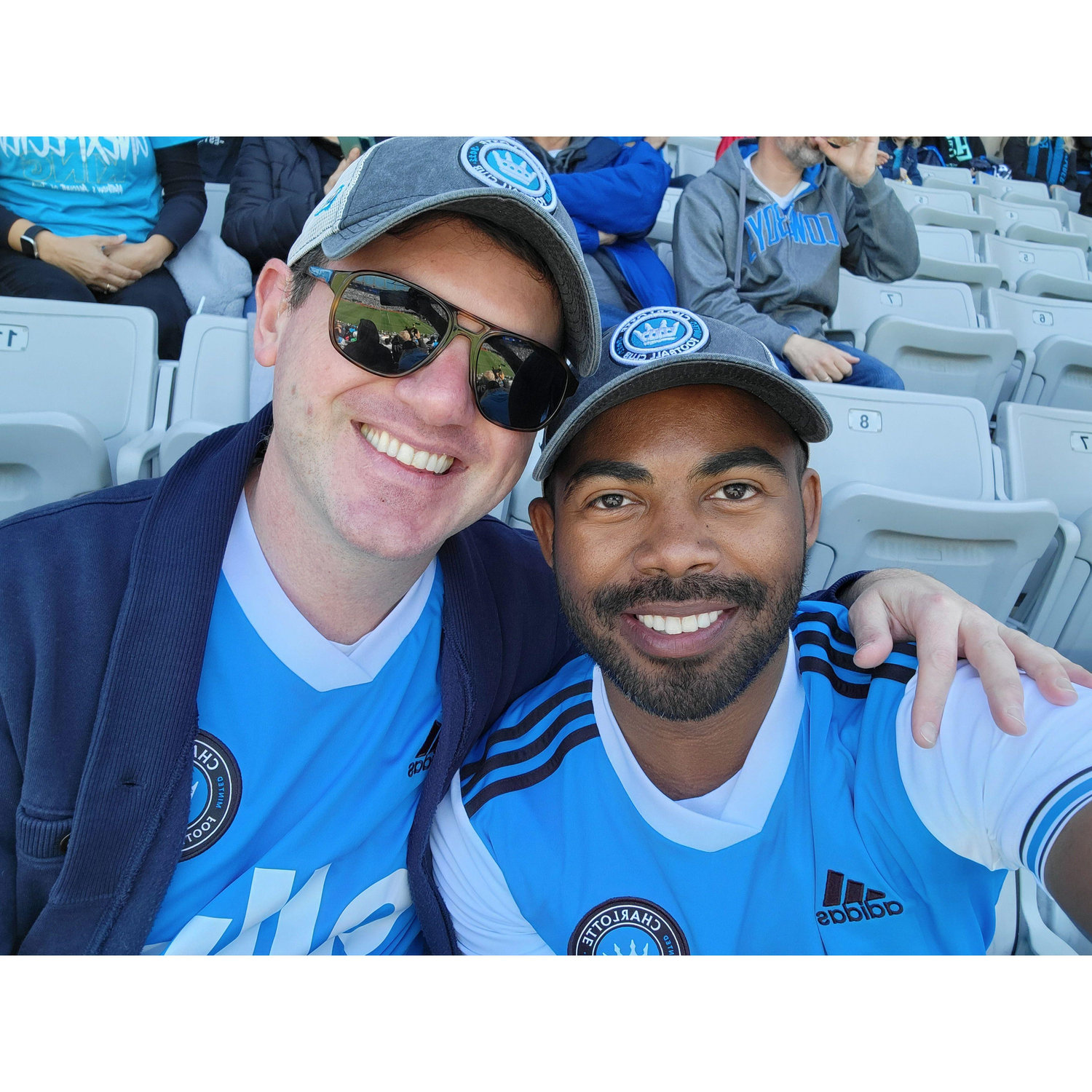 Charlotte FC...Charlotte FC (chanting). Our first soccer match together.