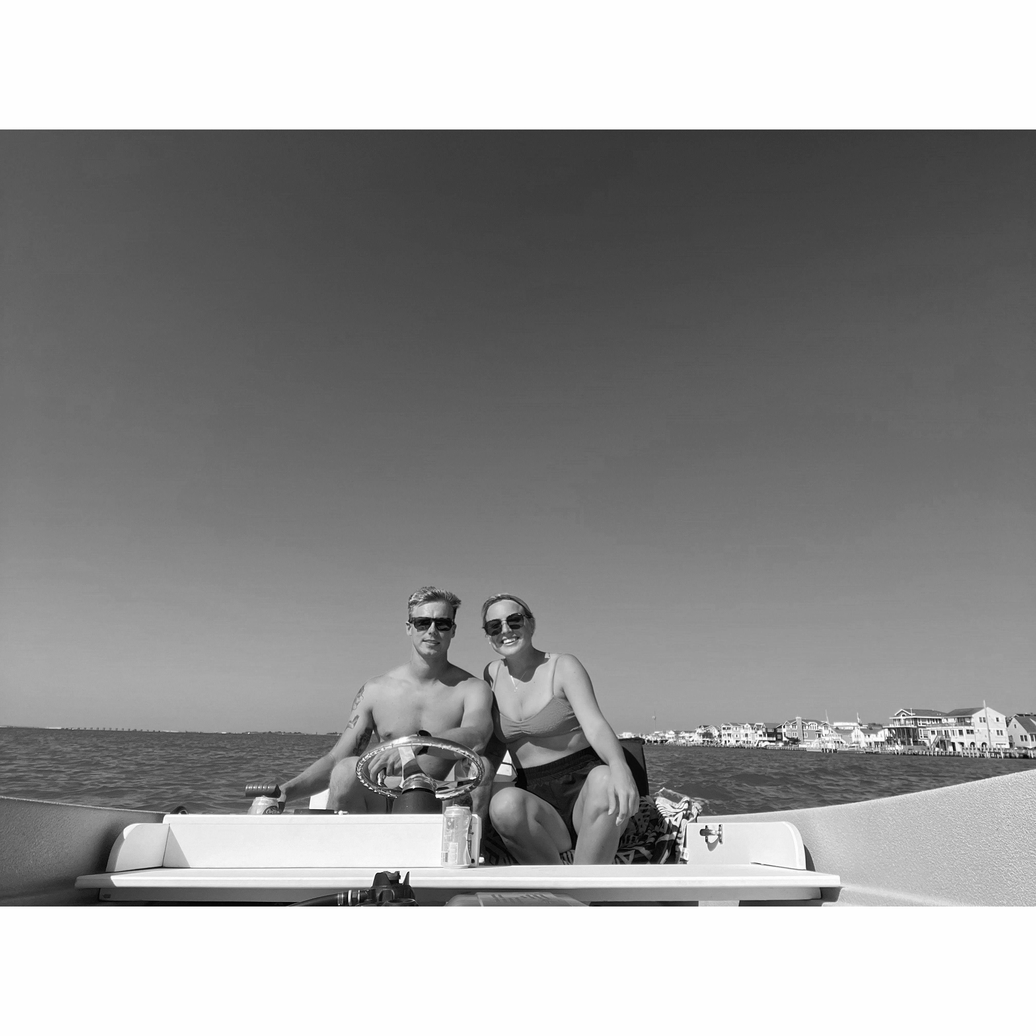 Our first summer together and the summer Nick got "Daisy" the Boston Whaler!