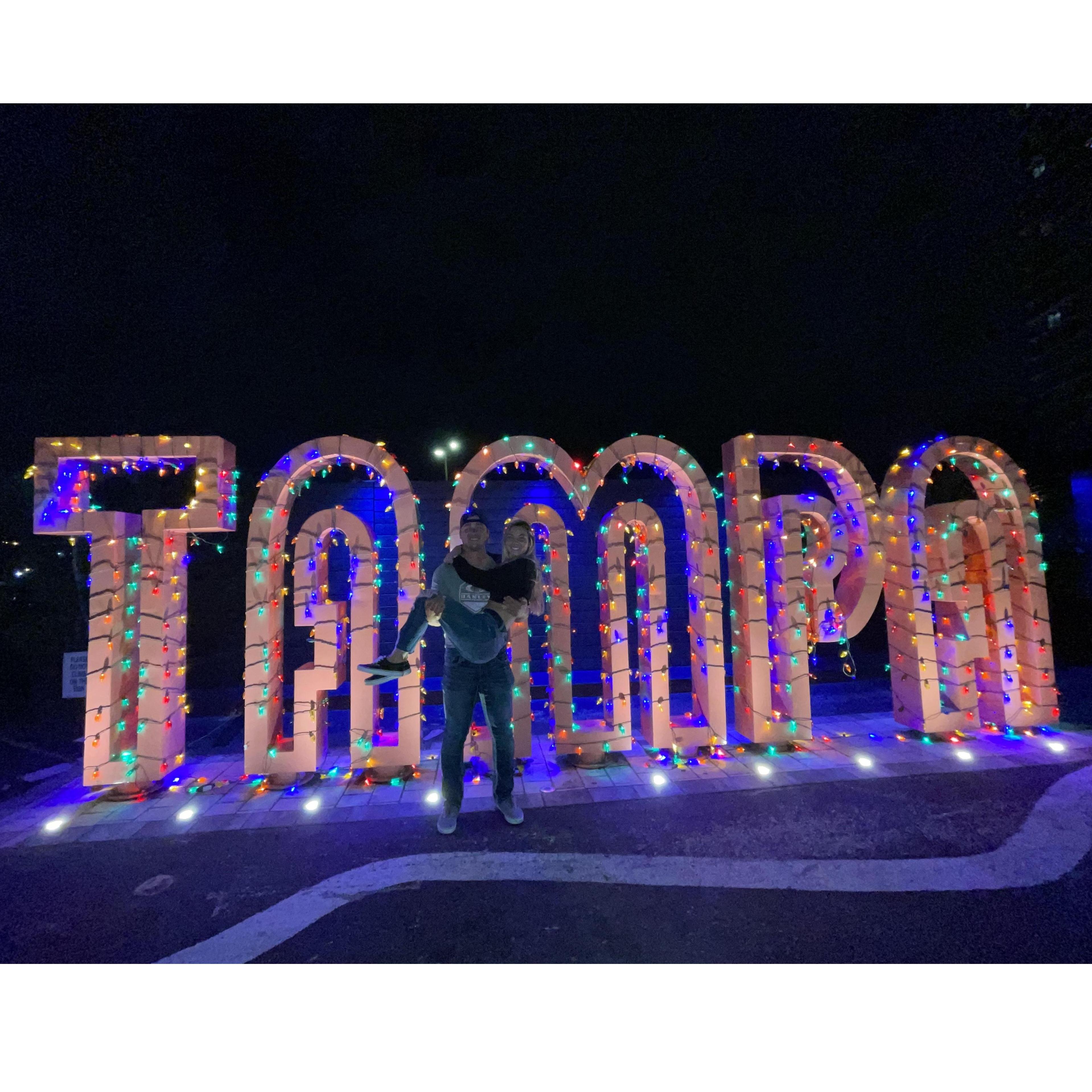 A rare night out downtown