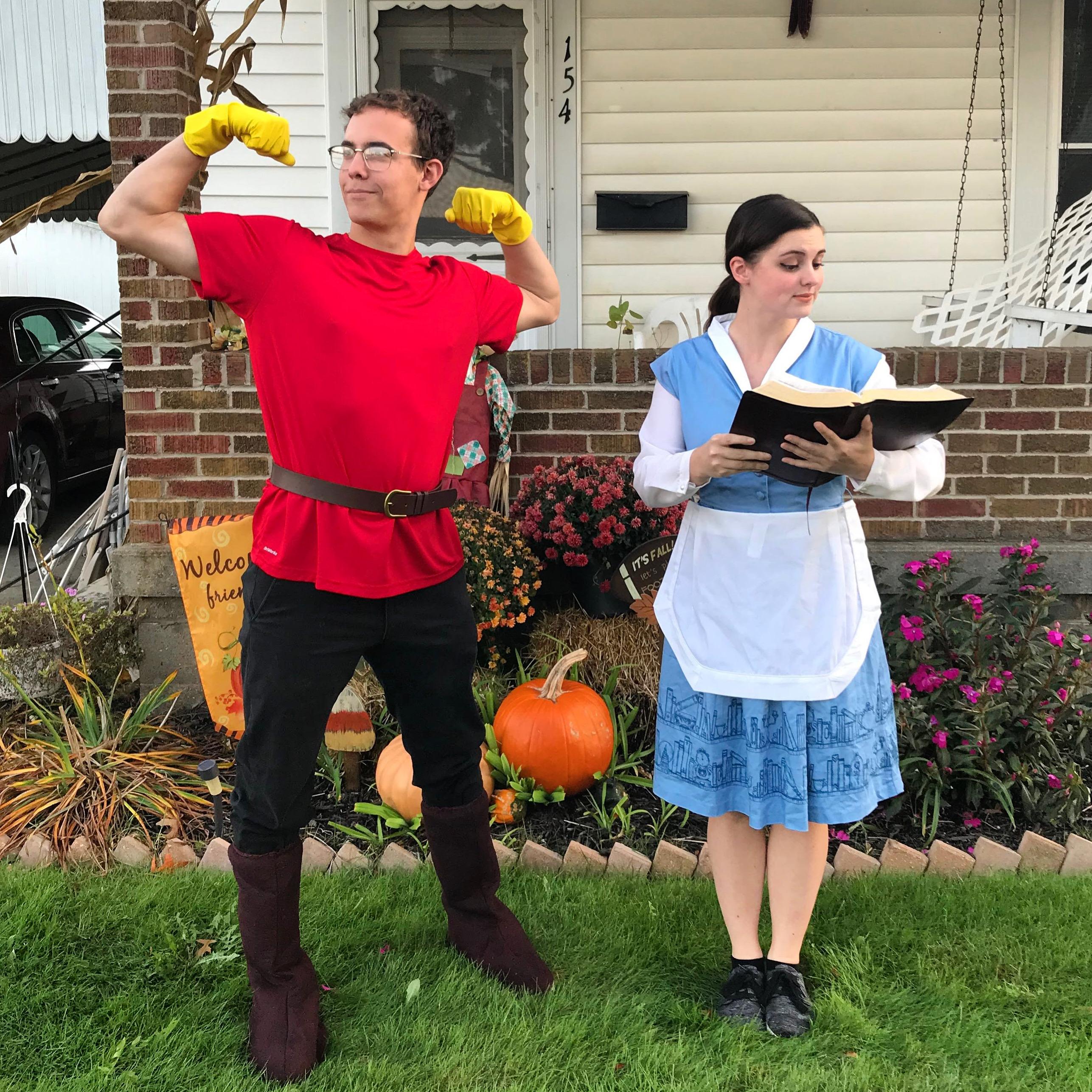 Christine is dubbed "the Queen of Halloween" in her family, and she takes it very seriously. Justin happily partakes in a new couples' costume each year (the first being from "Beauty and the Beast").