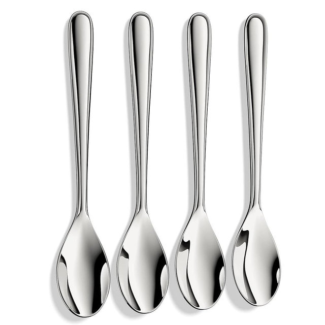 Demitasse Espresso Spoons,Forged 18/10 Stainless Steel Mini Teaspoons Coffee Spoons,4.7 Inch,Set of 4,Heavy Duty and Dishwasher Safe
