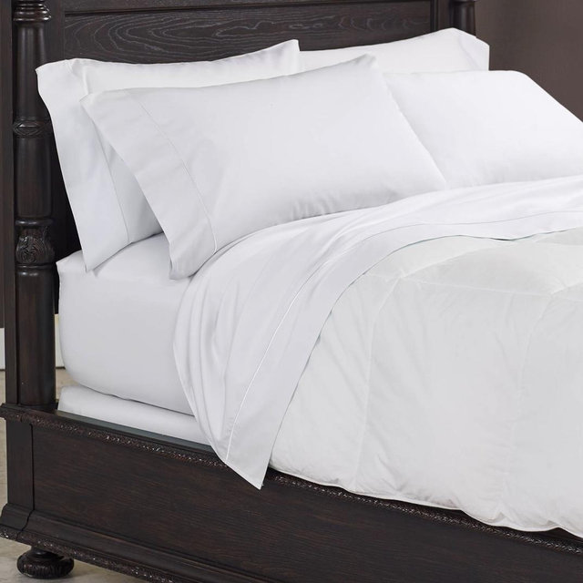 Cuddledown 400 Thread Count Solid Sateen Fitted Sheet