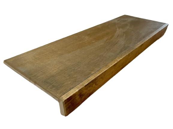 Wire rack cover by Crafted Palm for removable wood shelf covering in closet, kitchen pantry, bathroom, office, hallway or mudroom shelving board upgrade (40 Inch Length, 12 inch deep, Jacobean)