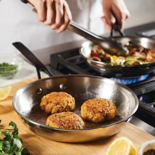 5-Ply Clad Stainless Steel Induction Frying Pan Set, 2-Piece