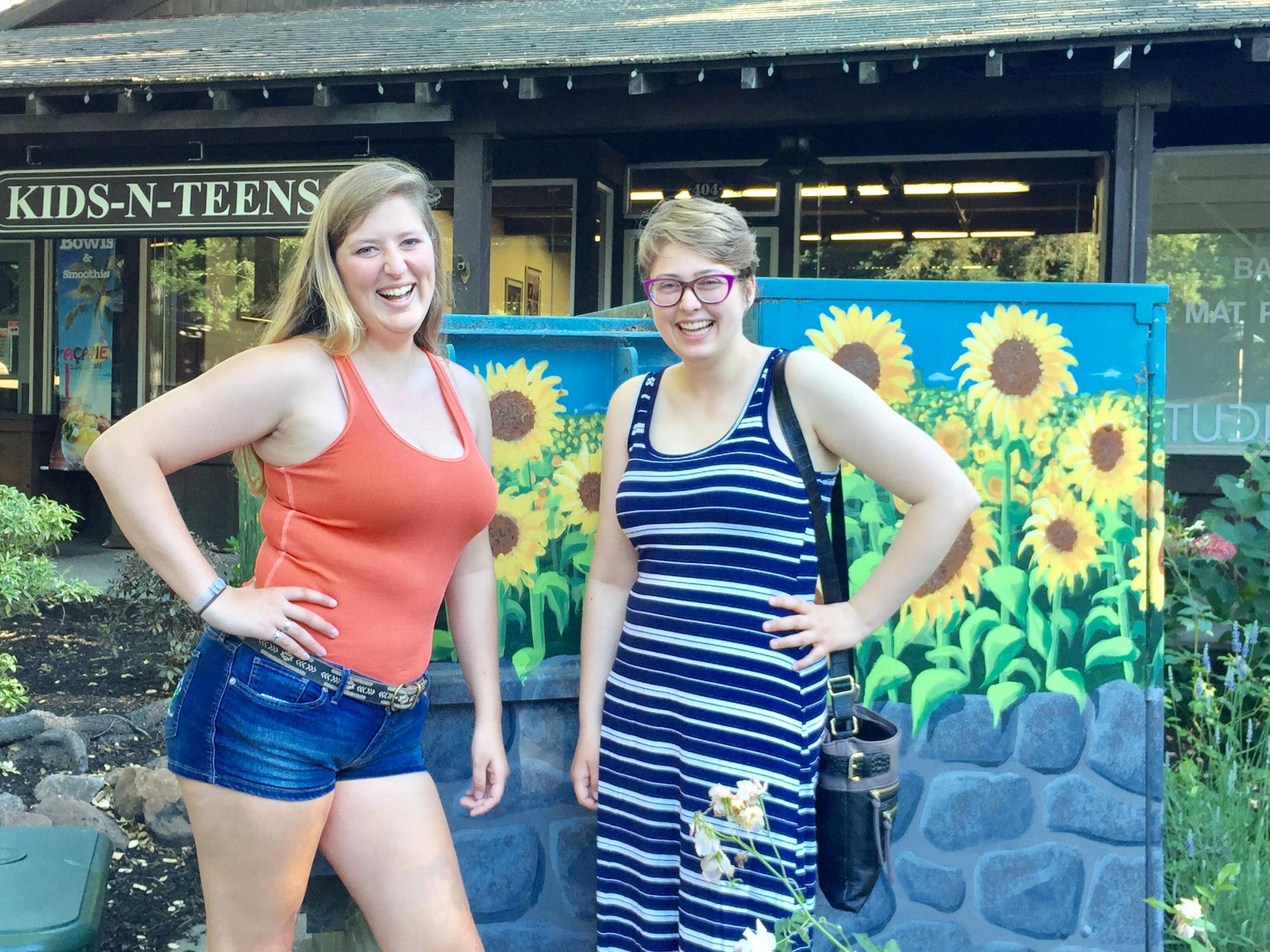 The summer before senior year, Katie came out to visit Anna in California.