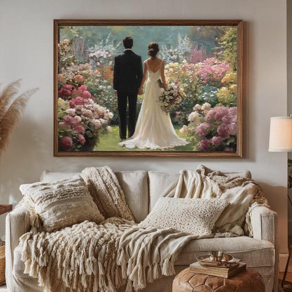 Custom Oil Painting - Couples Wedding Portrait