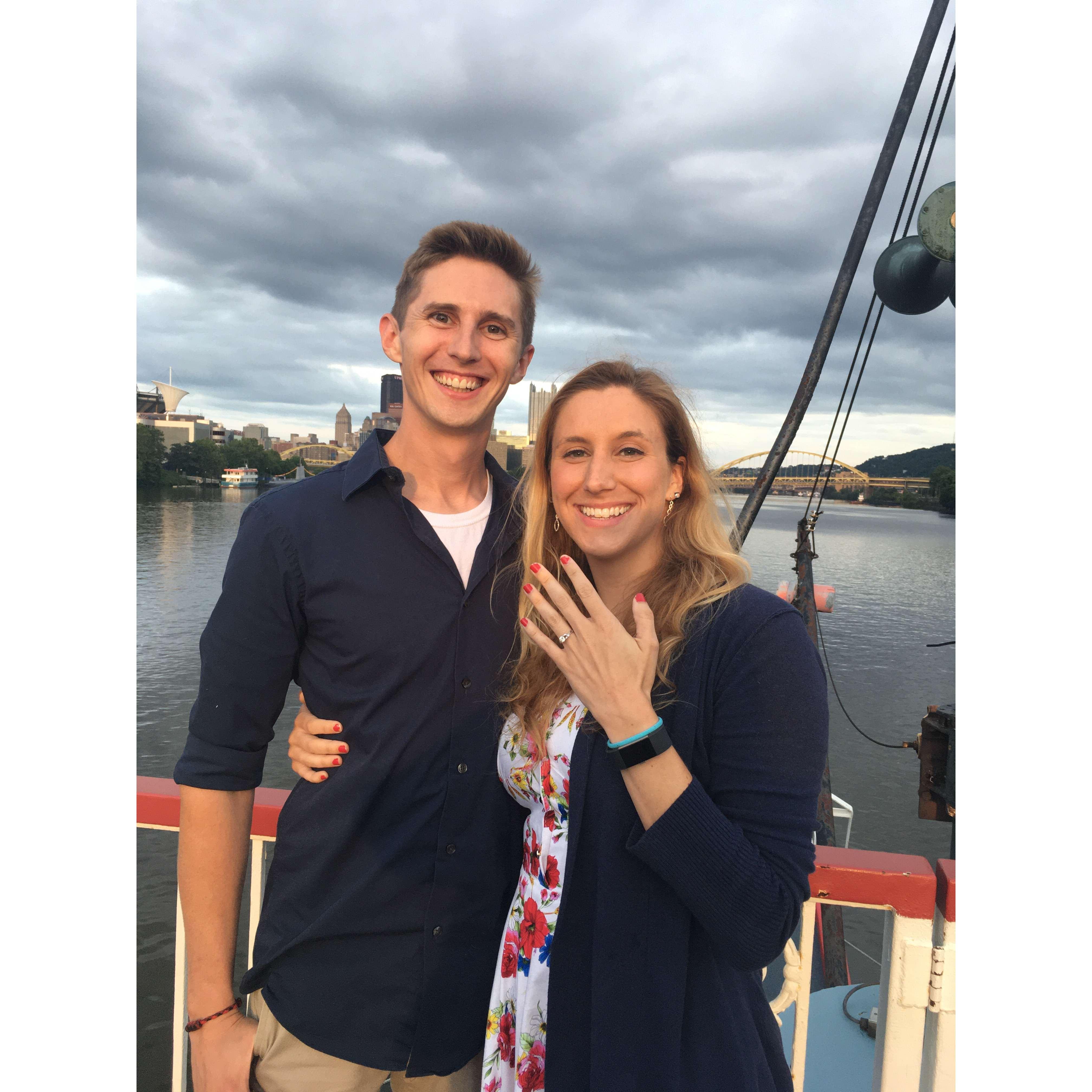 The day we officially decided to start the rest of our lives together. <3