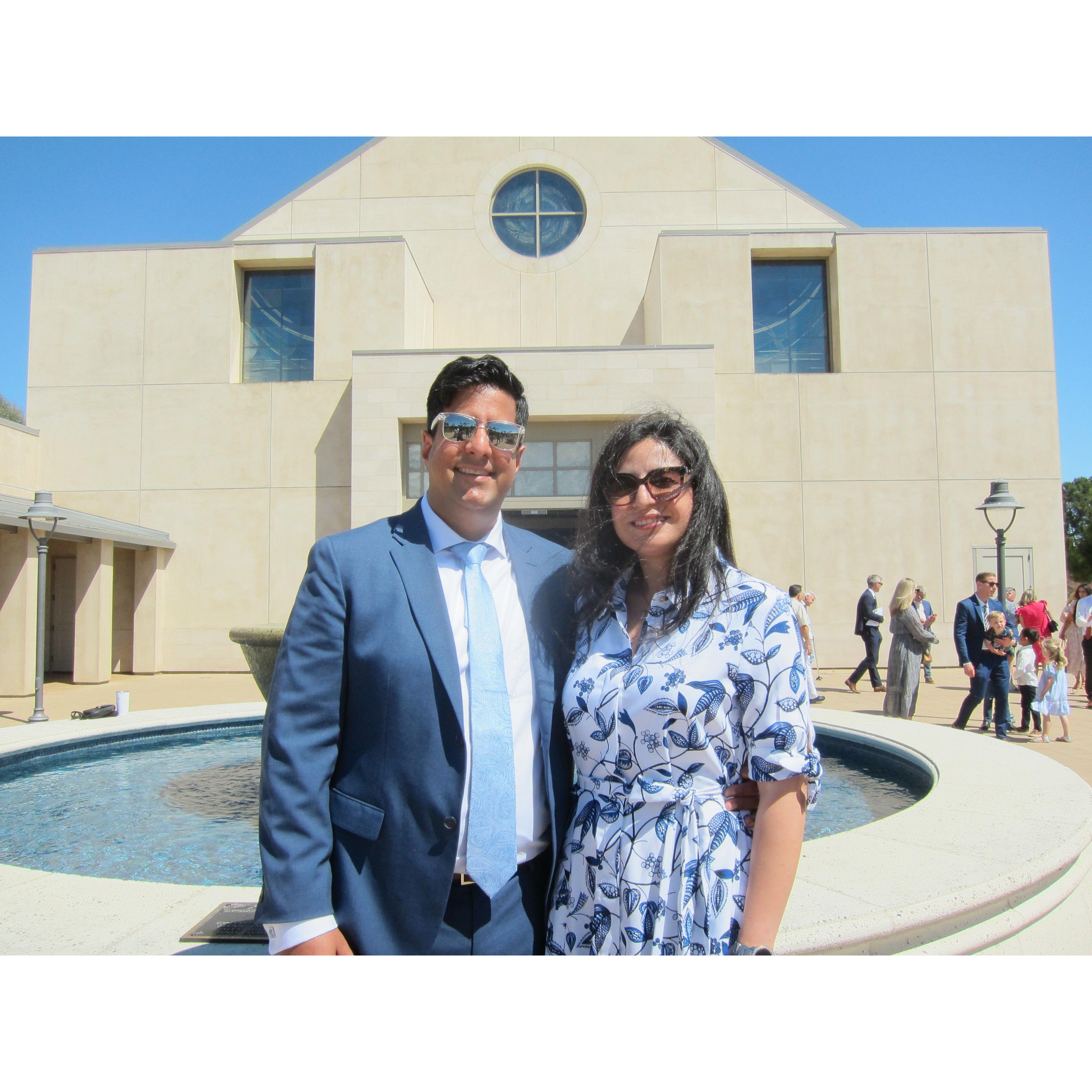 The day Brian became a godfather to Isabella