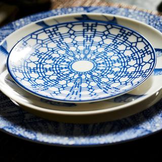 Newport Garden Gate Canape Plate, Set of 4