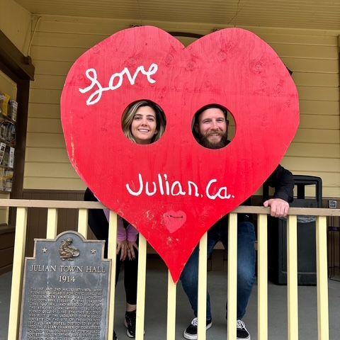 We love wine and gluten free pie in Julian