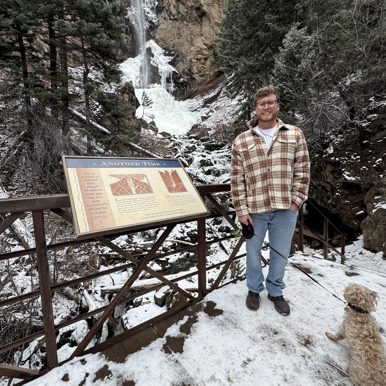 Photo taken  right before Robert Proposed in Pagosa Springs Colorado January 2026