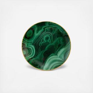 Malachite Canape Plate, Set of 4