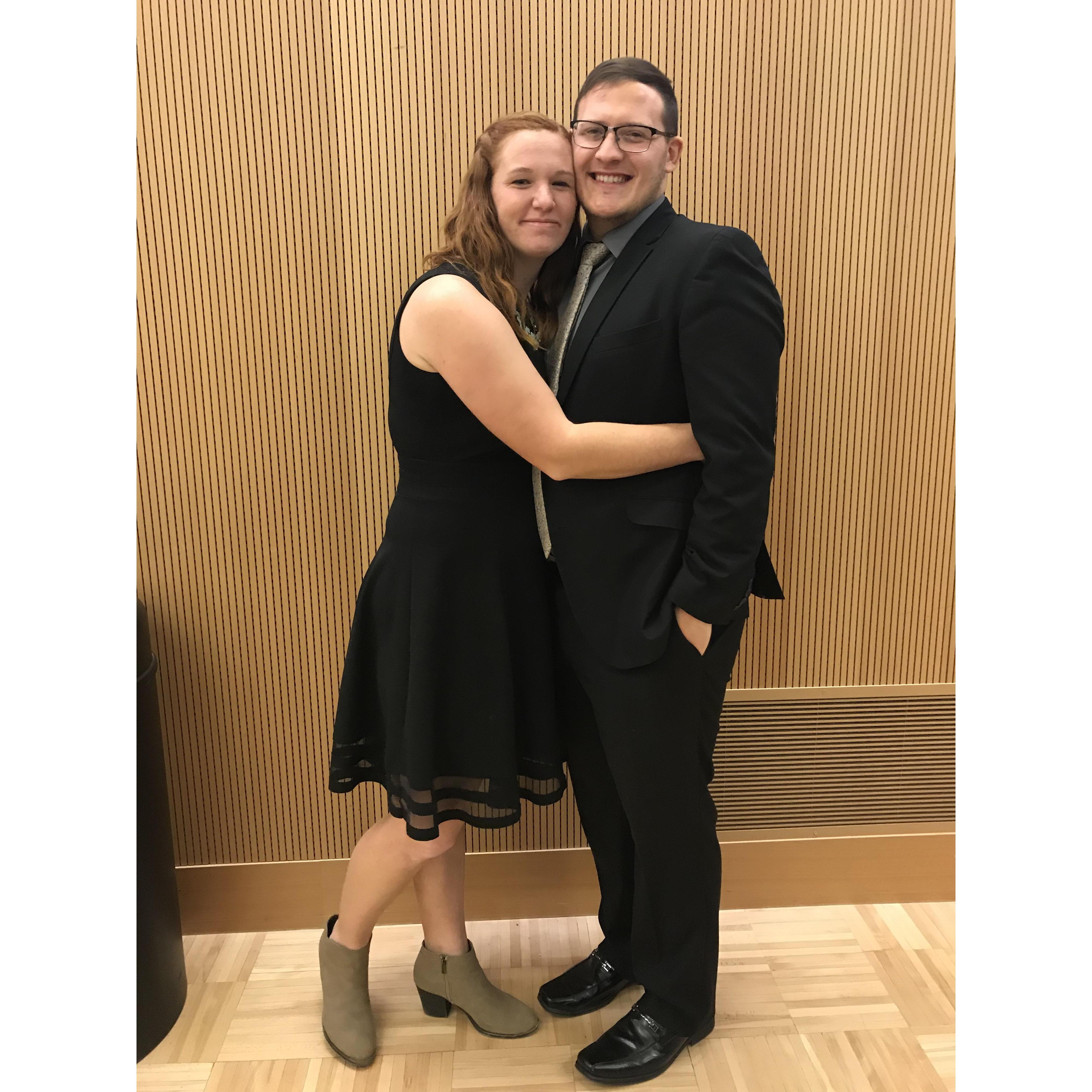 Megan's last Slippery Rock Marching Pride banquet