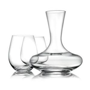 Williams Sonoma Reserve Stemless Pinot Noir Wine Glasses & Decanter Gift Set