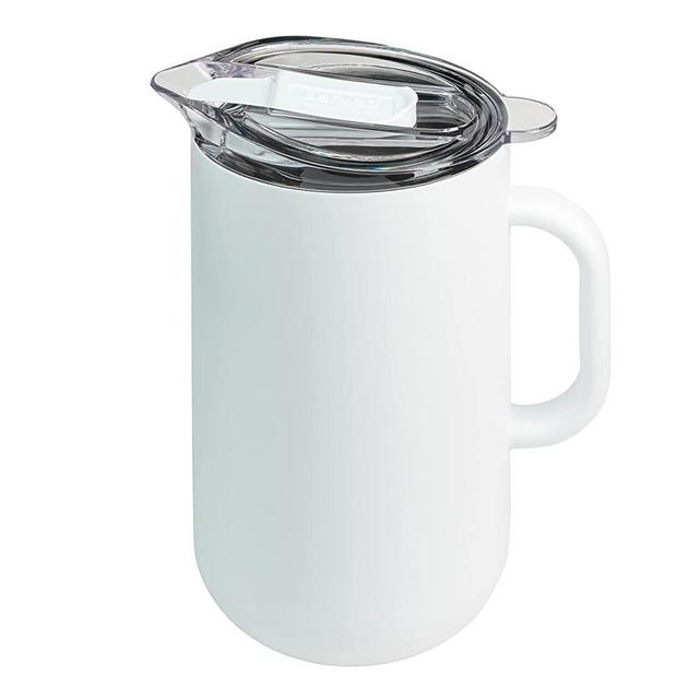 served Brand | Premium Pitcher (2L) - Keep Drinks Cold or Hot for Hours with our Vacuum-Insulated, Double-Walled, Copper-Lined Stainless Steel Pitcher