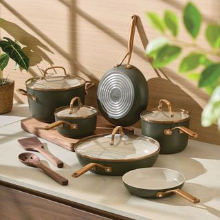Design Series Hard-Anodized Ceramic Induction 12-Piece Cookware Set