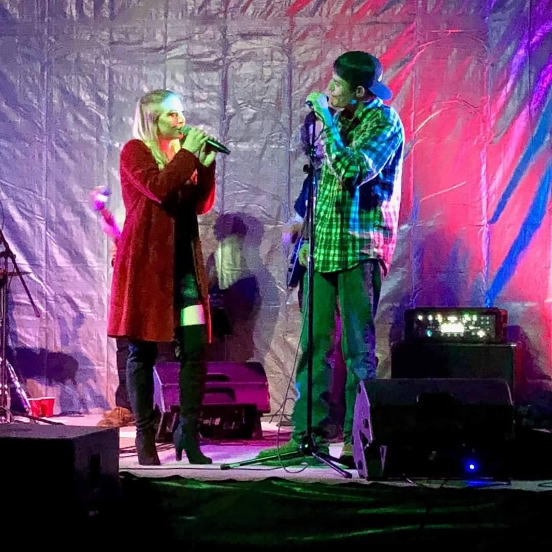 Megan used to pull Drew up on stage with her to sing when she was performing!