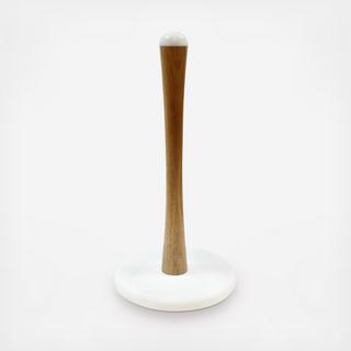 Elements Acacia and Marble Paper Towel Holder