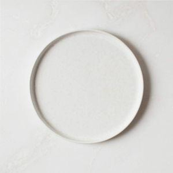 Drift Ivory Salad Plate with Matte Reactive Glaze