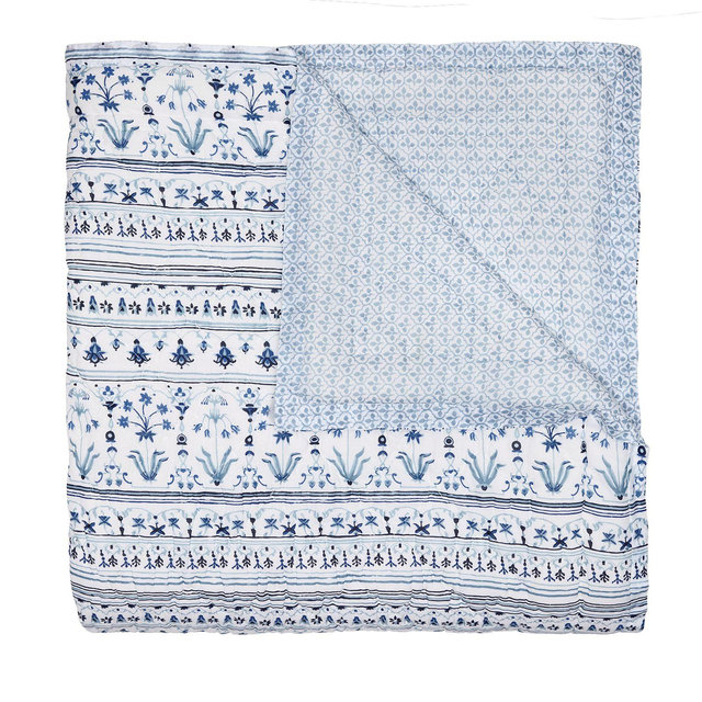 John Robshaw Dalina Lapis Quilt, King