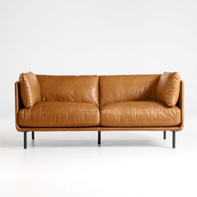 Wells Leather Apartment Sofa