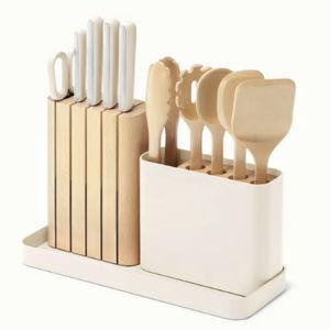 Wooden Utensil Set & Knife Block | Caraway