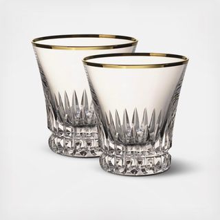 Signature Grand Royal Gold Old Fashioned Glass, Set of 2
