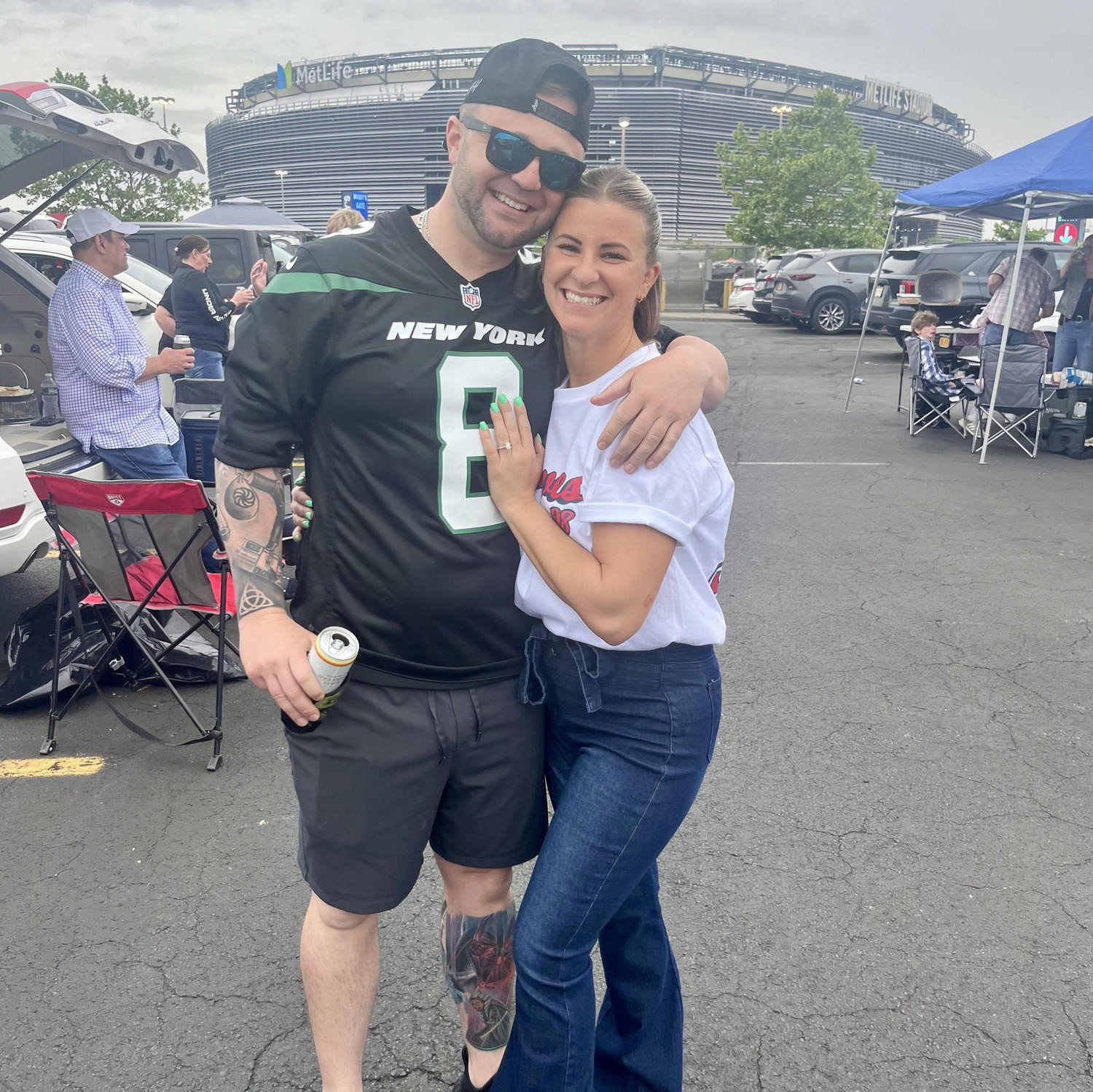 The day after he proposed!