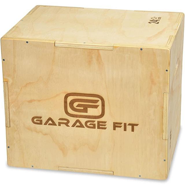 Garage Fit Wood Plyo Box - 30/24/20, 24/20/16, 24/20/18, 16/14/12-3 in 1 Plyo Box, Essential for Plyometrics Training
