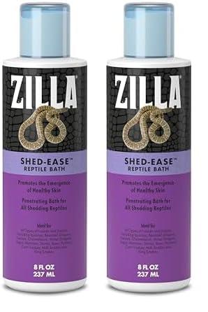 Zilla Shed-Ease Reptile Bath, Shedding Support and Penetrating Bath for All Lizards and Snakes (Pack of 2)