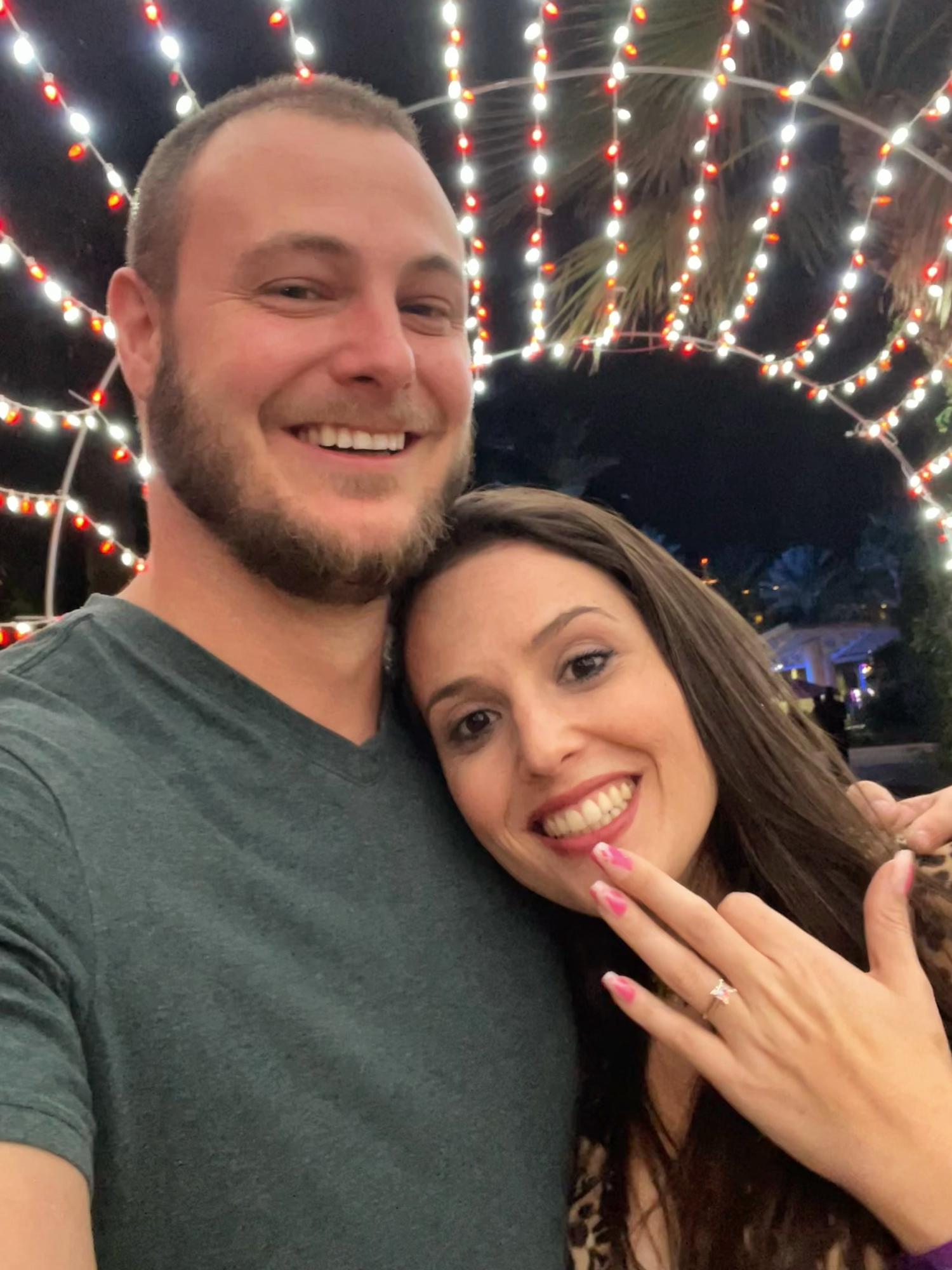 The day of the proposal at Moody Gardens! Dec 2022