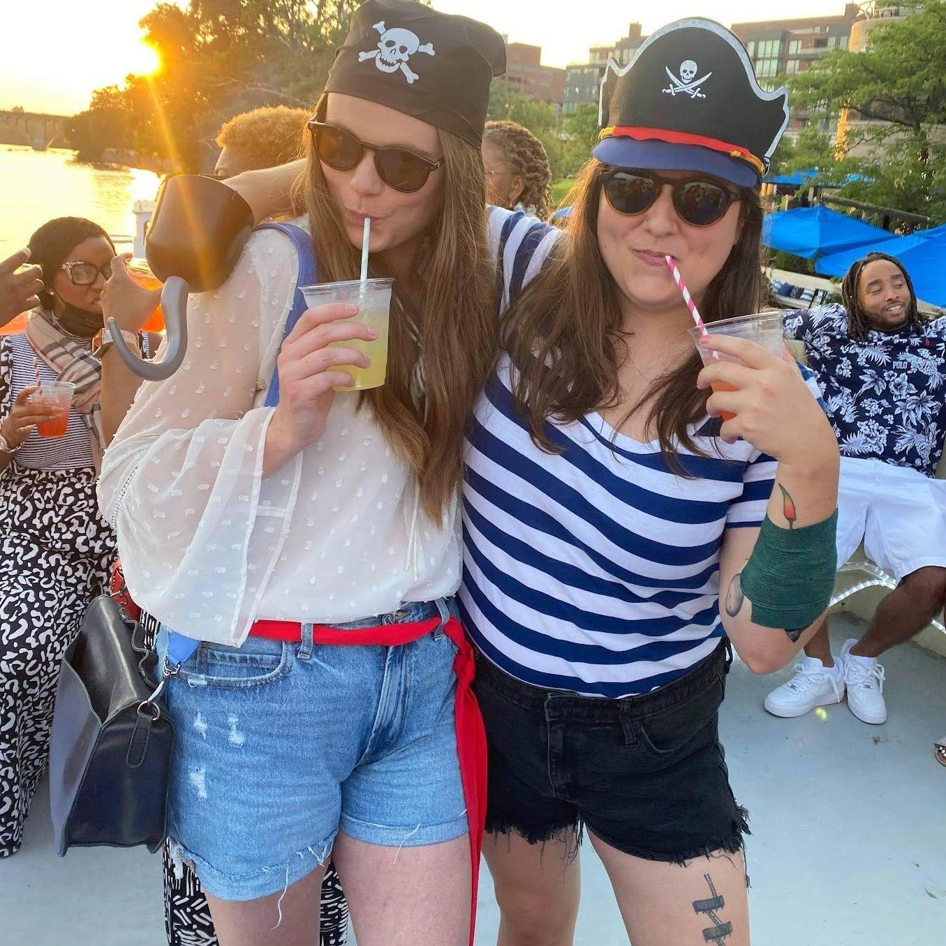 Somehow everyone else on the boat missed the pirate memo...