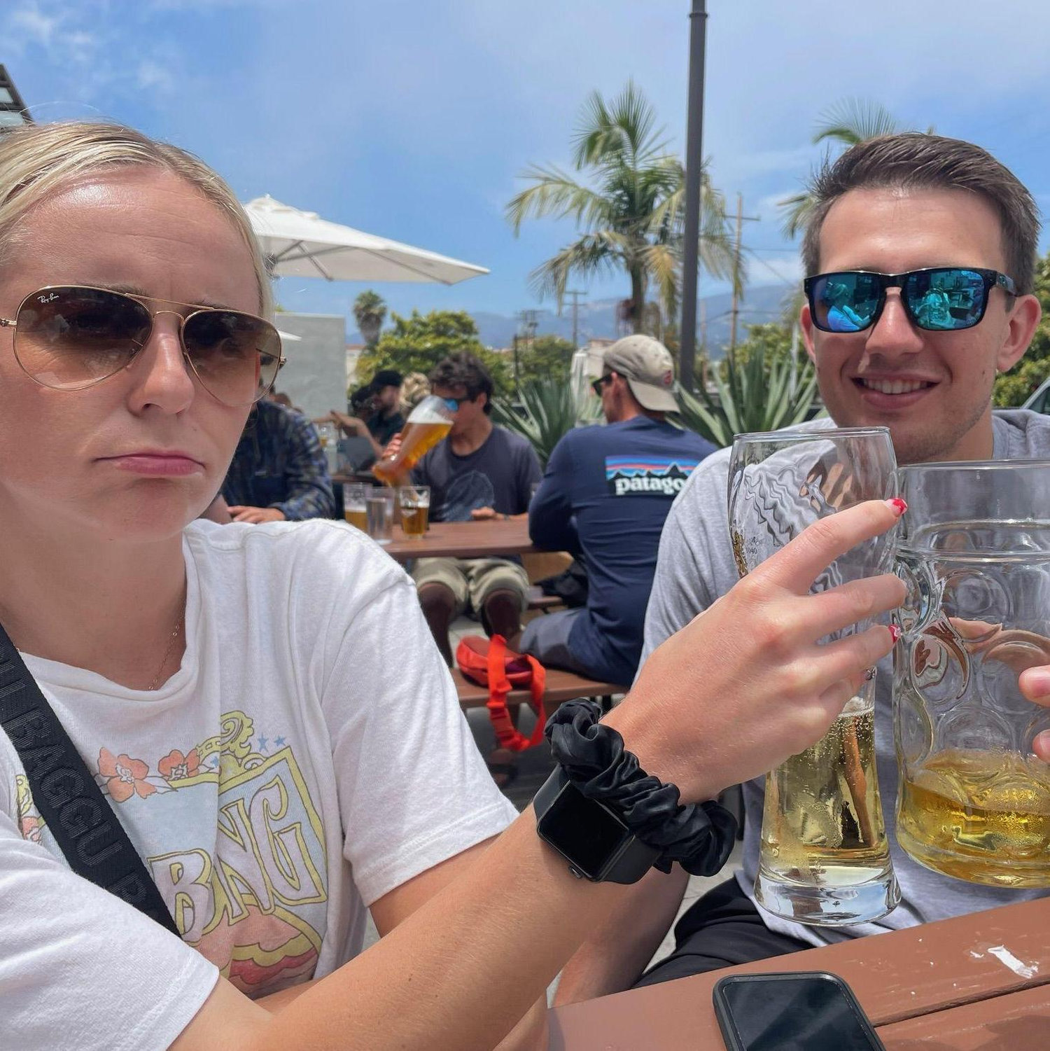 Hanging in Santa Barbara having some brewskis🍻