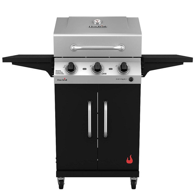 Char-Broil 463732623 Performance 3-Burner Cabinet Gas Grill, Black