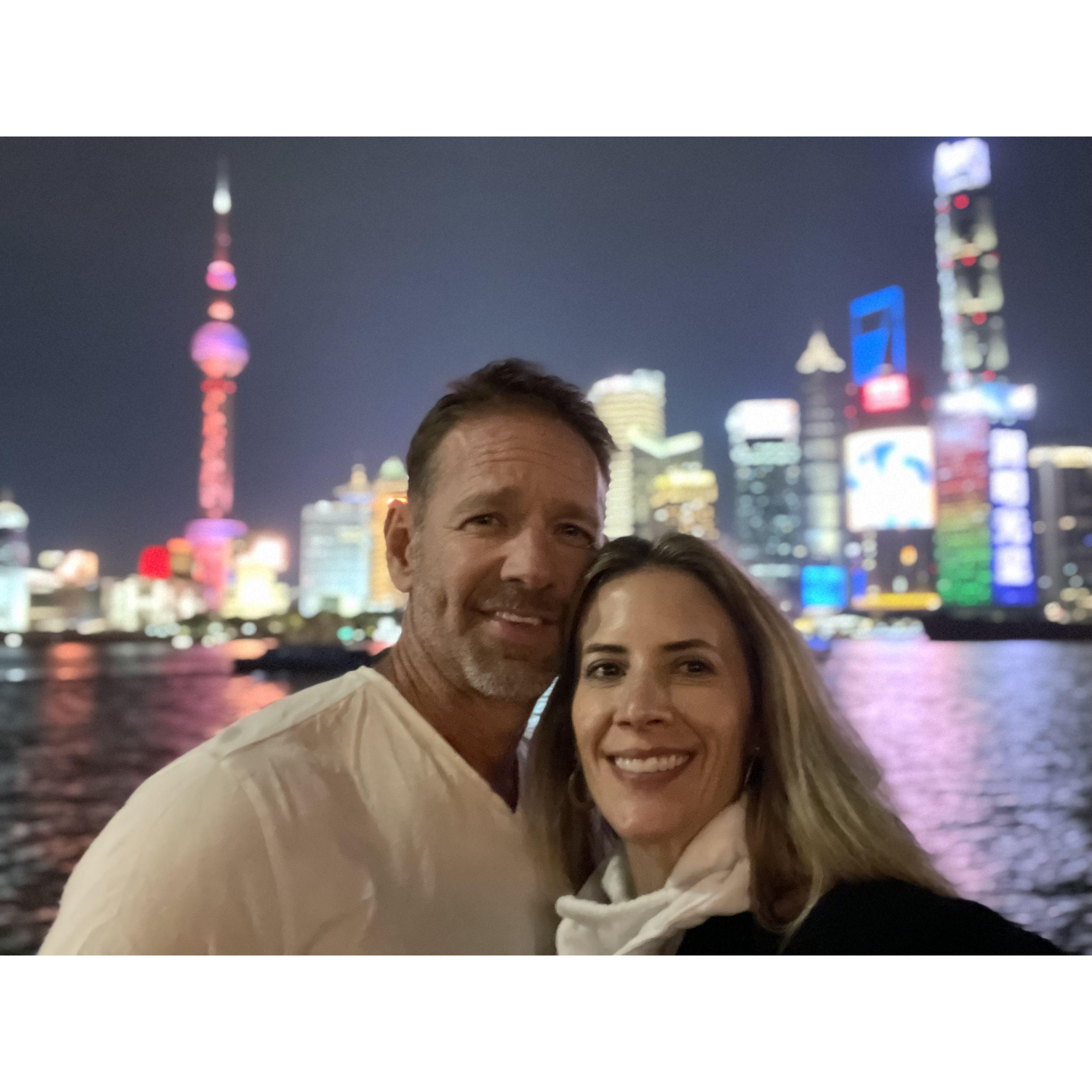 Where we got engaged, The Bund in Shanghai