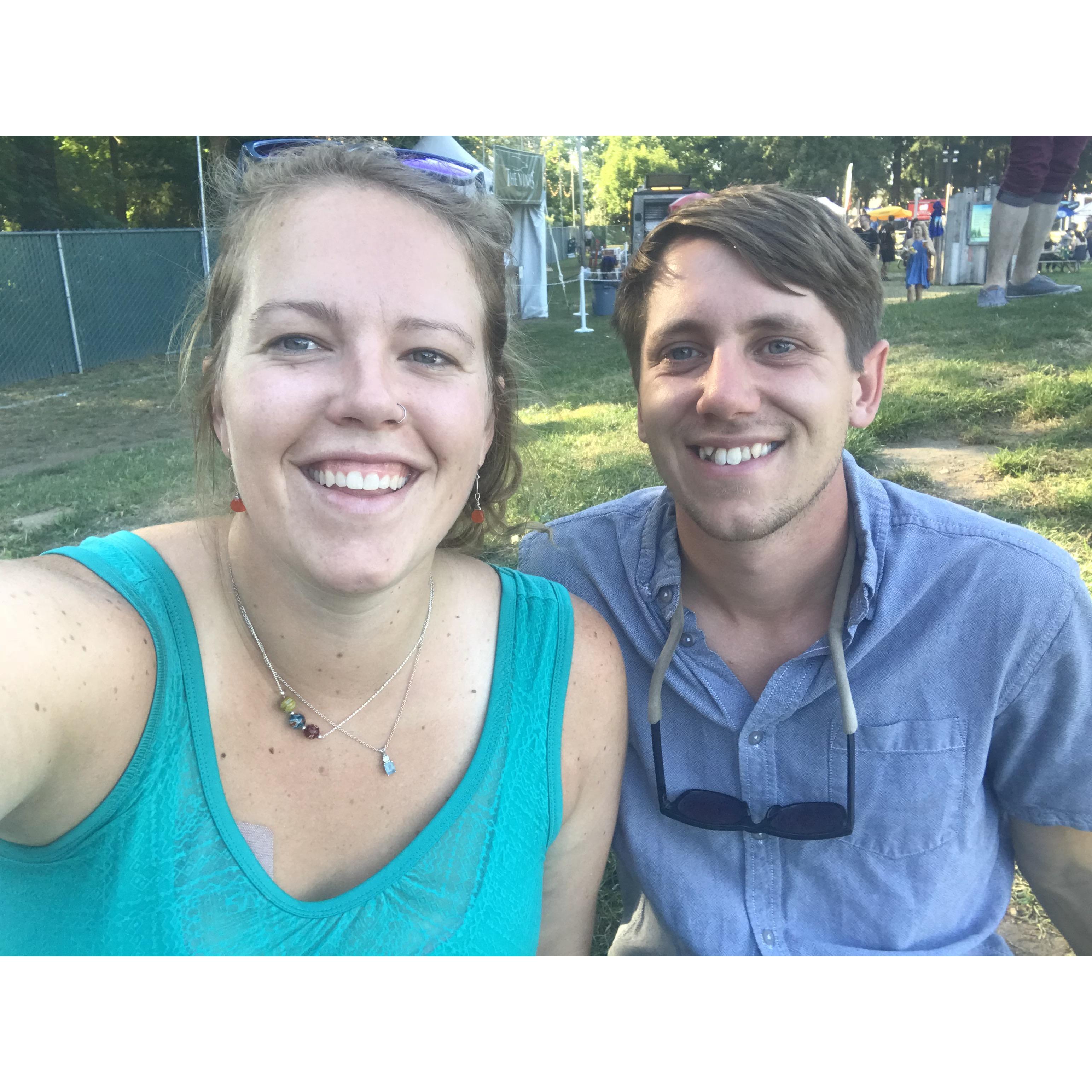 Some of our favorite activities is listening to live music in the park!
