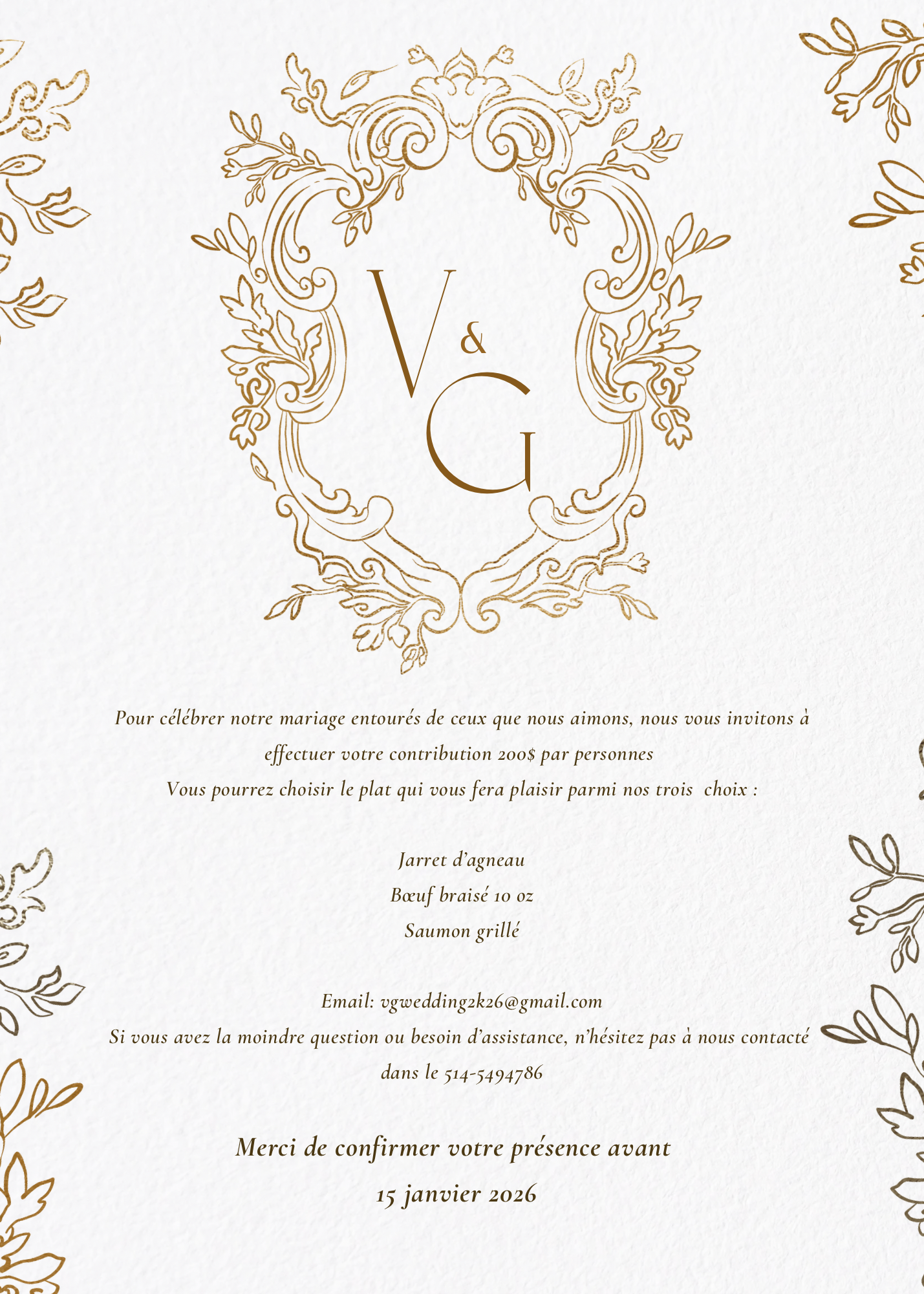 The Wedding Website of Vanessa Charles and Gaël Manlius