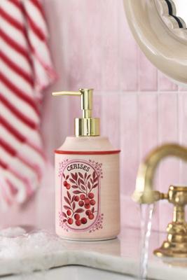 Cerise Ceramic Soap Dispenser