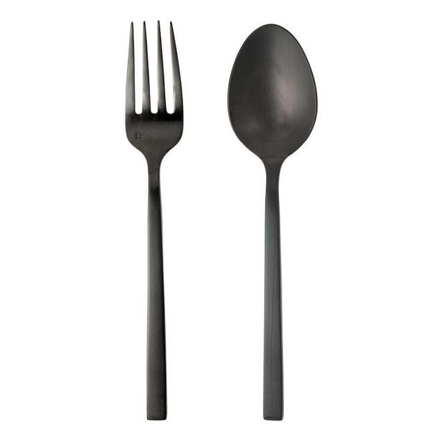 Fortessa Arezzo Serving Utensils, Set of 2 - Gunmetal