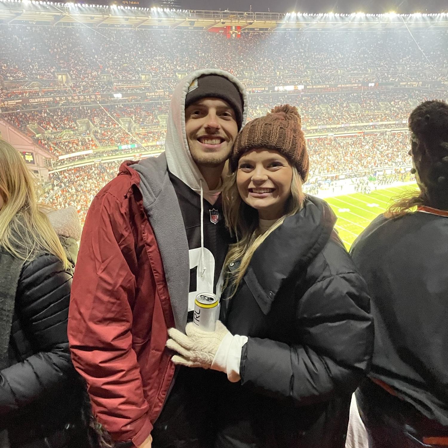 First Browns game together (Harlie’s first Browns game ever) 2023