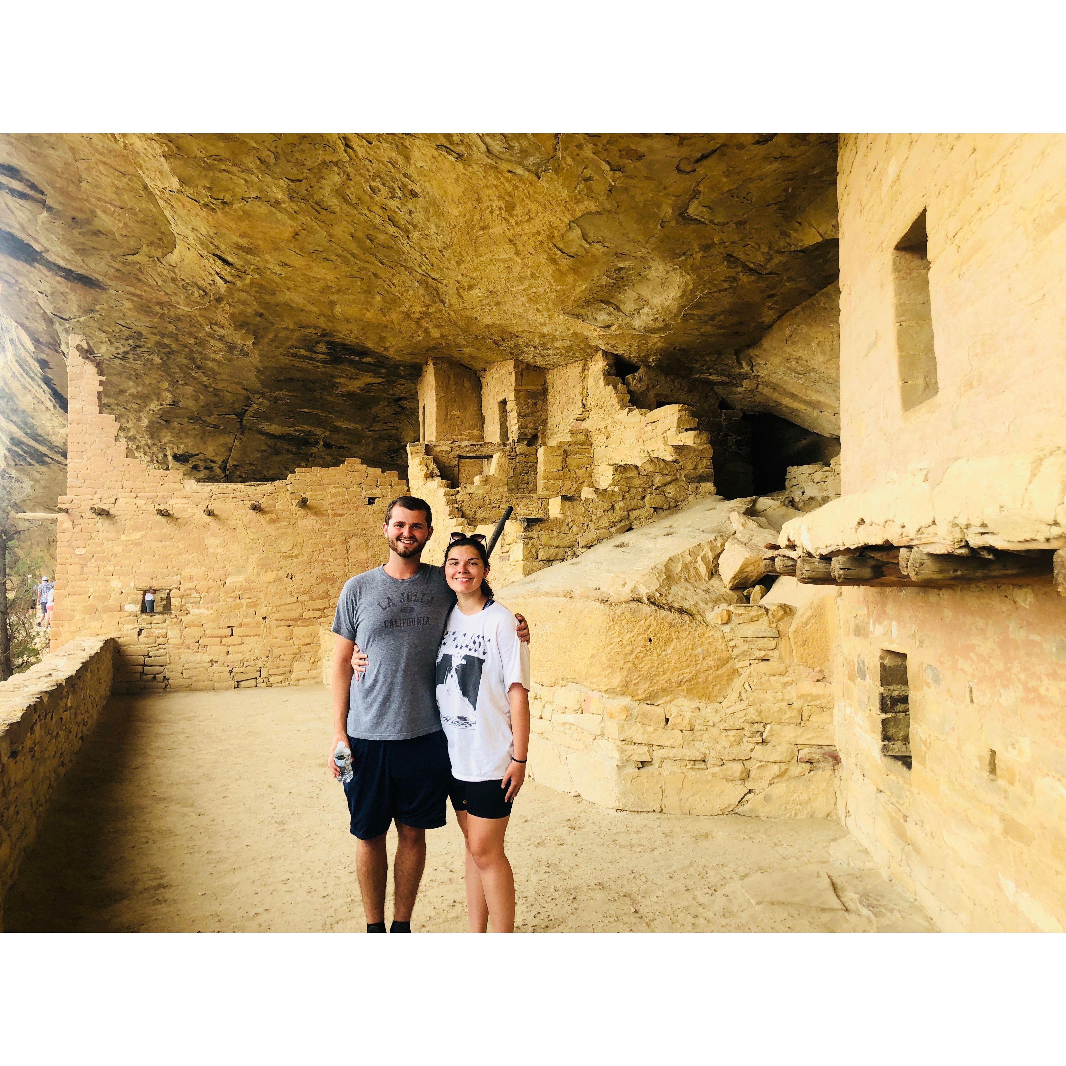 In the Mesa Verde ruins. Mesa Verde National Park, CO. August 2018.