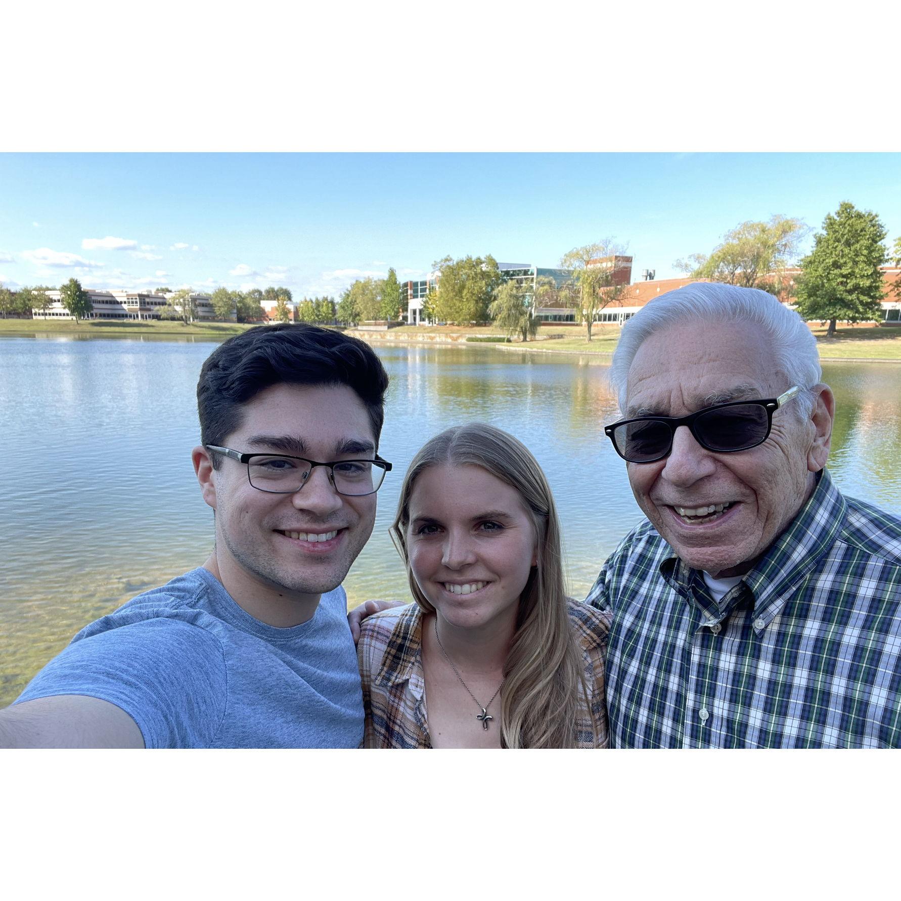 Visiting Ben's grandpa in New Jersey