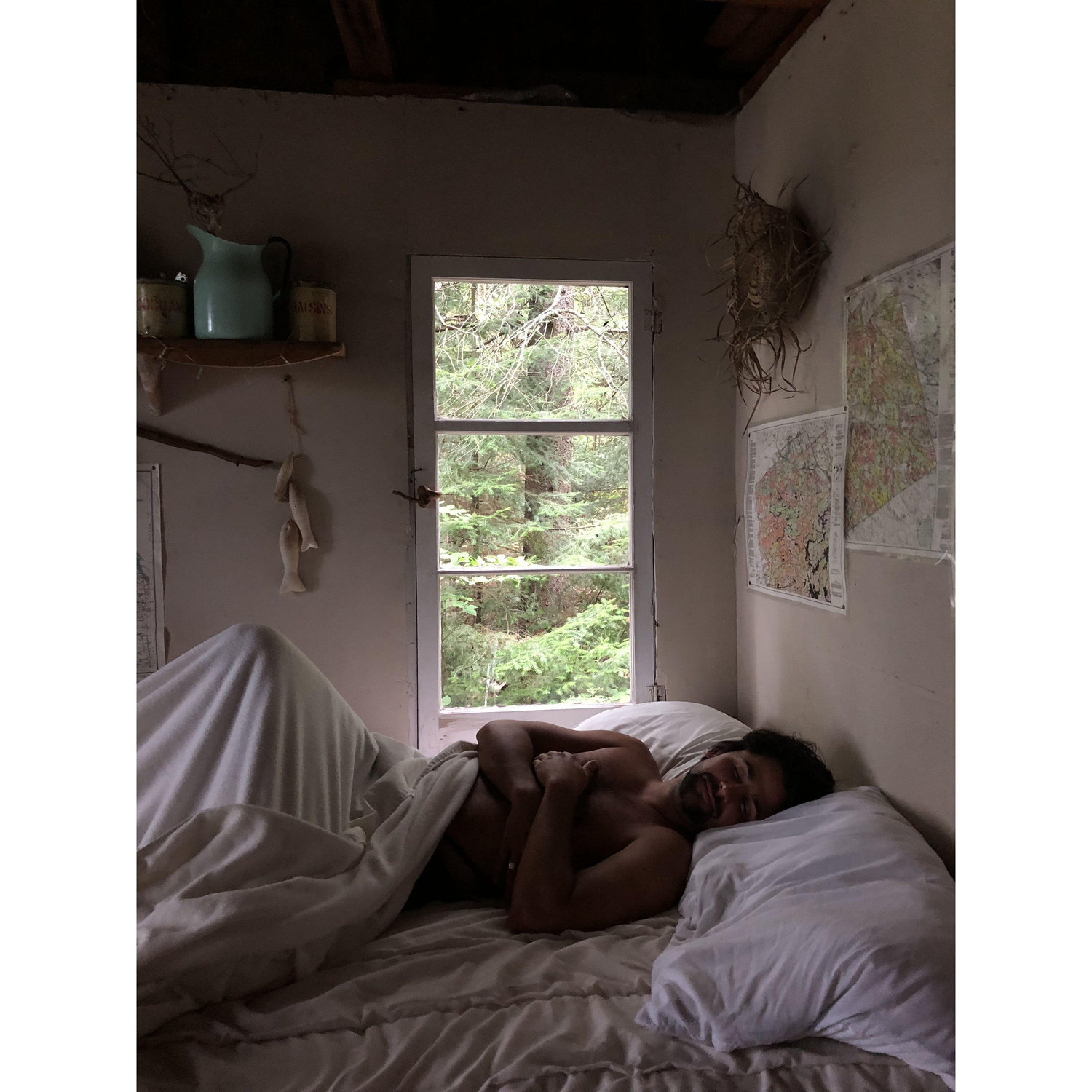 Waking up at the cabin in Algonquin Park