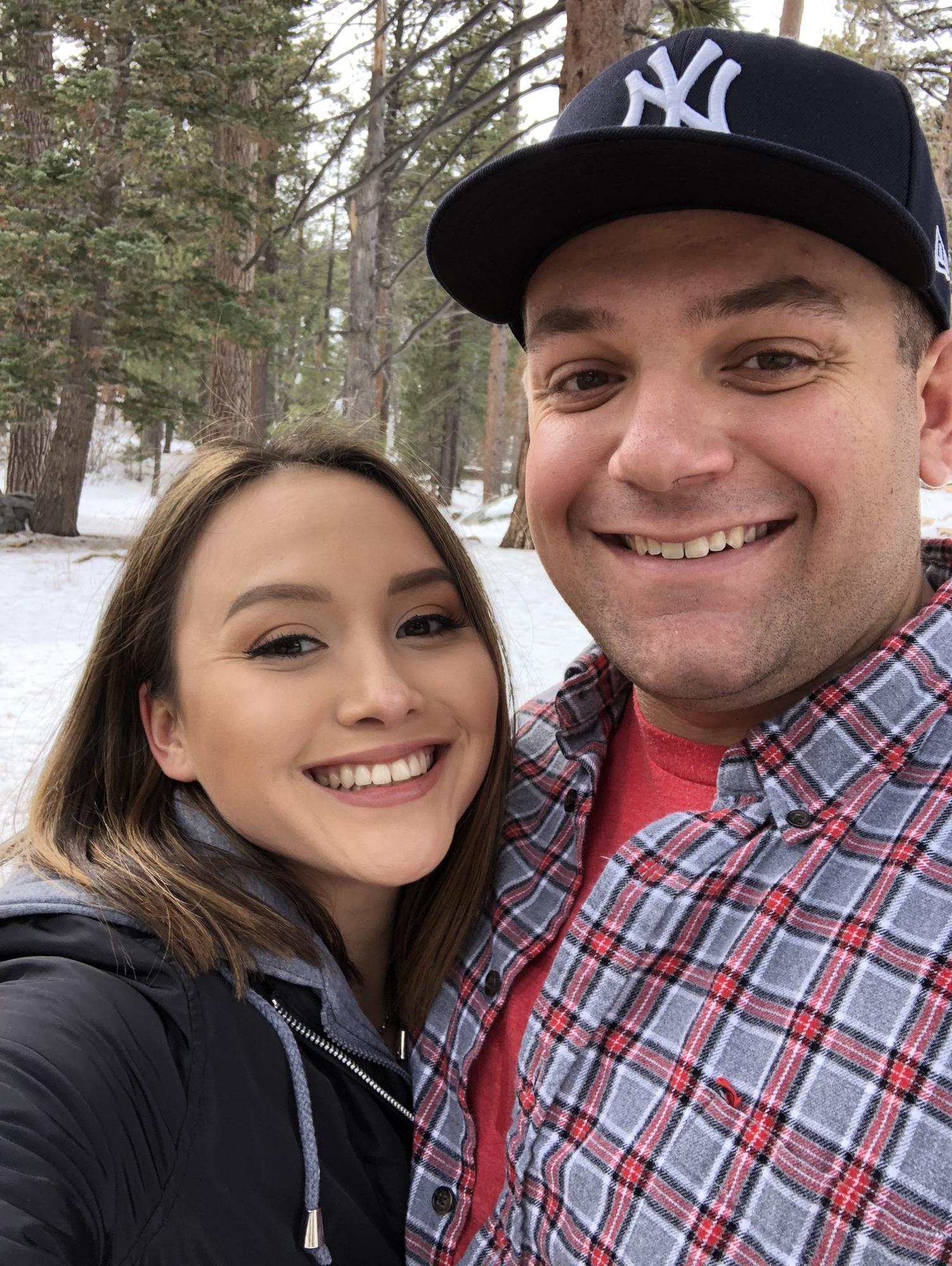 Nick surprised me on our 4 year anniversary to Palm Springs and took me on the Tram up to a beautiful snowy mountain. 2018