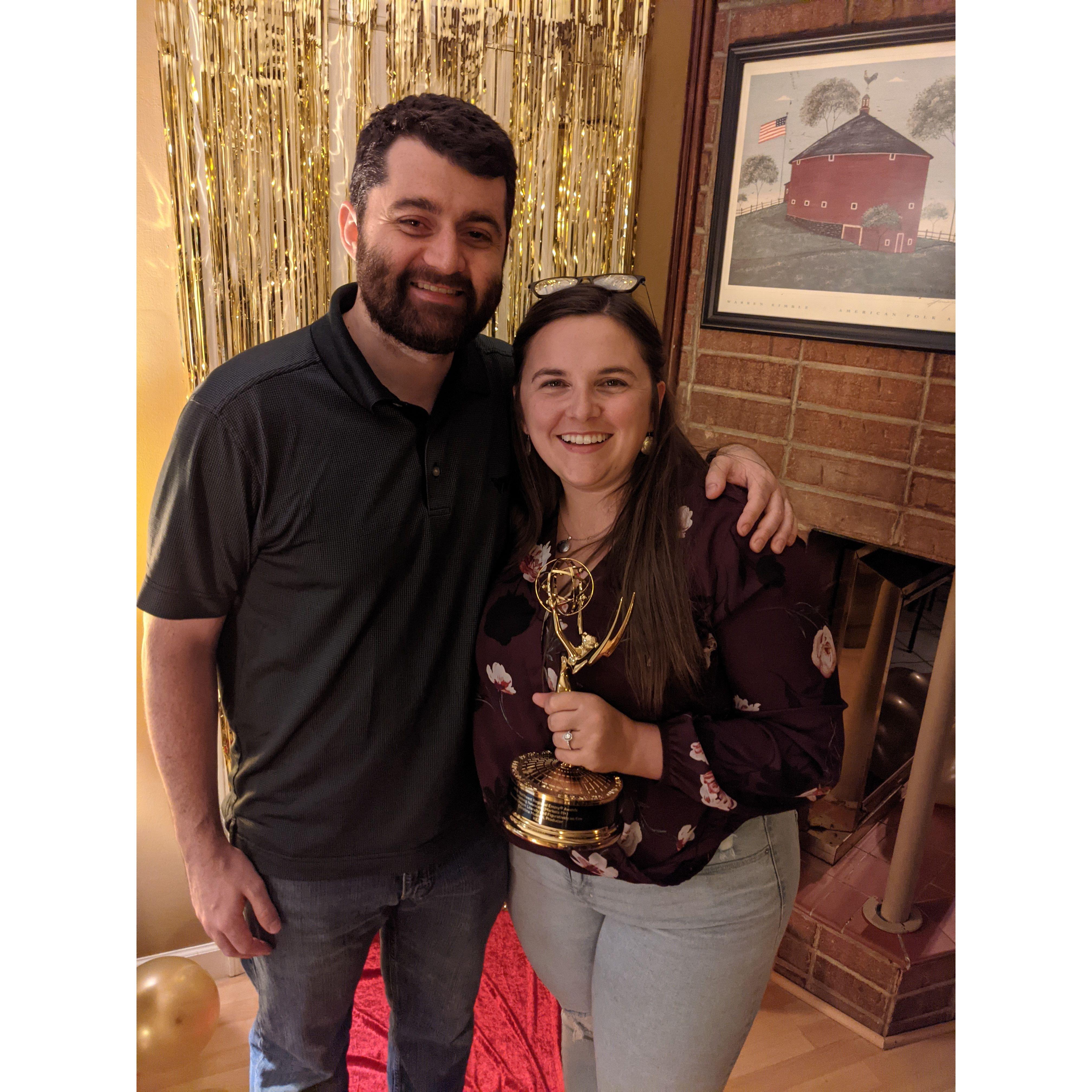 Celebrating Christina's Emmy win (2021)