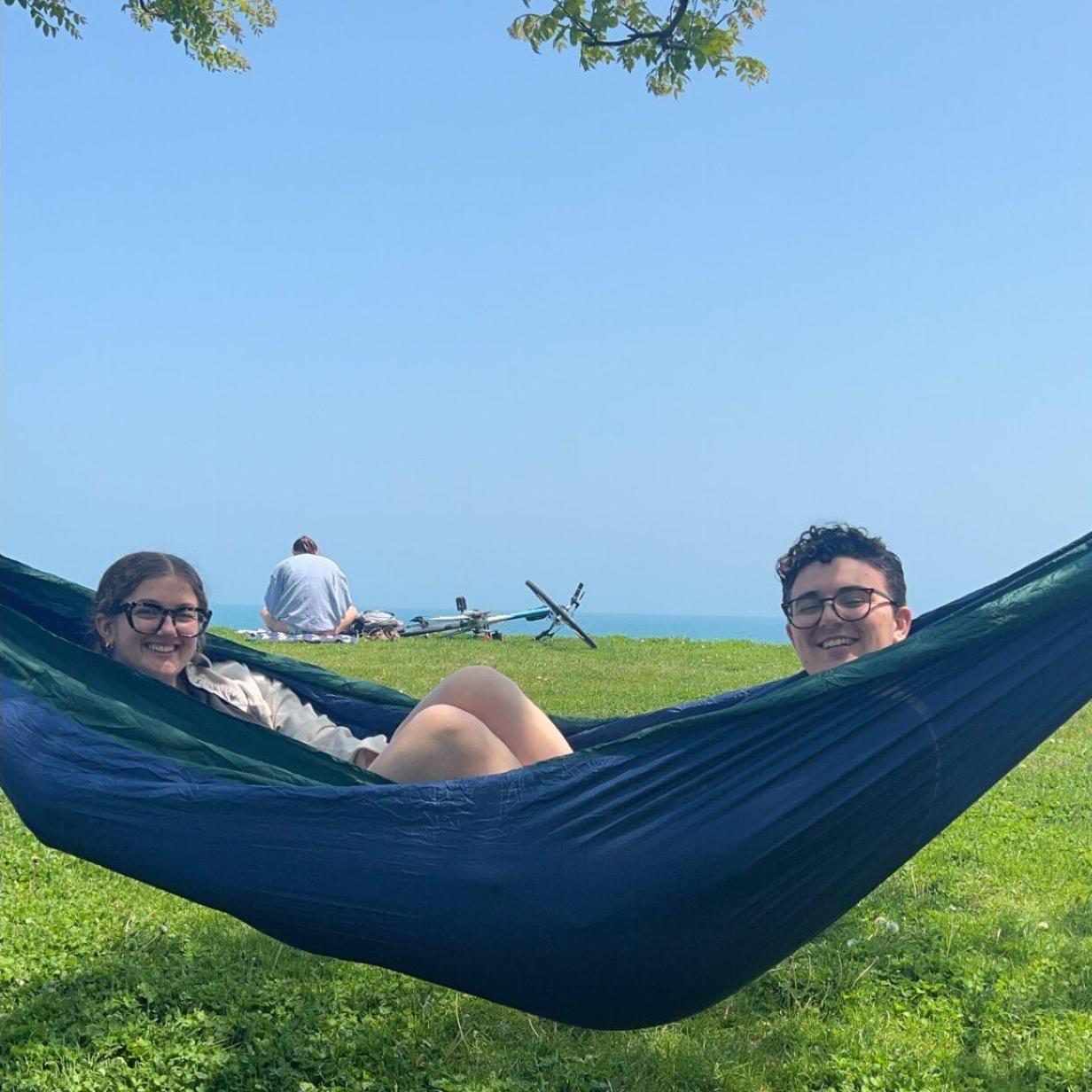 just hanging