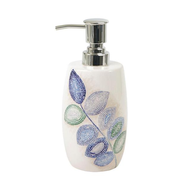 Croscill® Mosaic Leaves Lotion Dispenser in Spa
