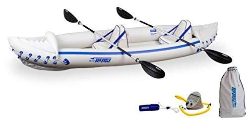 Sea Eagle 3 Person Inflatable Portable Sport Kayak Canoe w/Paddles